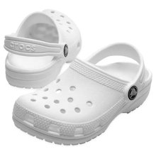 Klapki Crocs Classic Clog K białe dziecięce